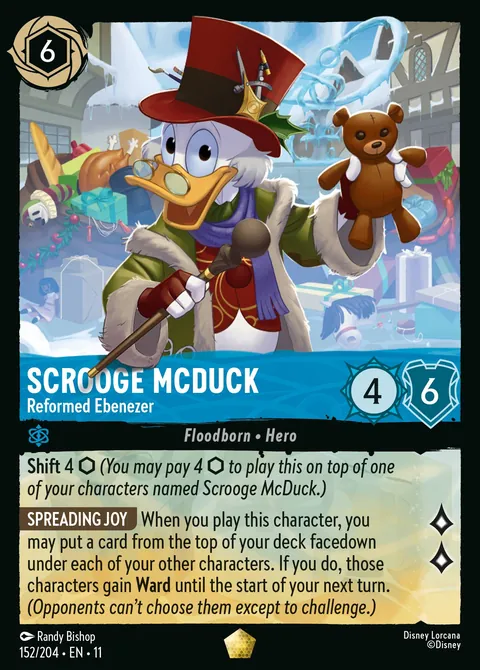 Scrooge McDuck - Reformed Ebenezer #152 Winterspell Disney Lorcana card (Near Mint)