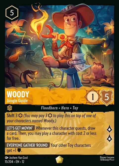 Woody - Jungle Guide #015 Wilds Unknown Disney Lorcana card (Near Mint)