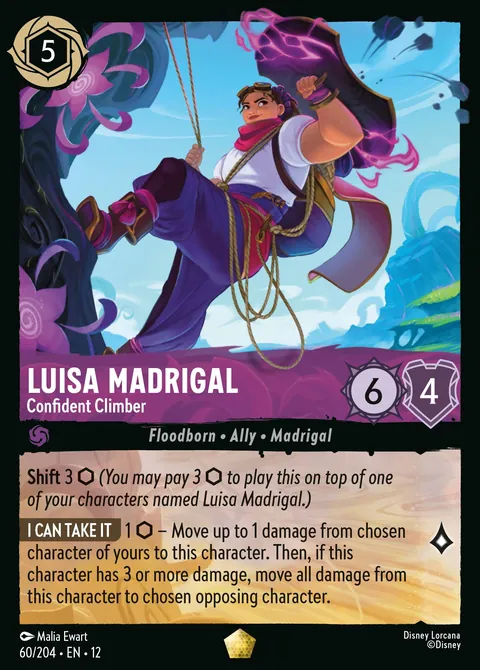 Luisa Madrigal - Confident Climber #060 Wilds Unknown Disney Lorcana card (Near Mint)