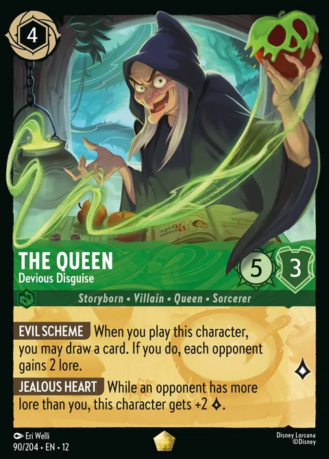 The Queen - Devious Disguise #090 Wilds Unknown Disney Lorcana card (Near Mint)