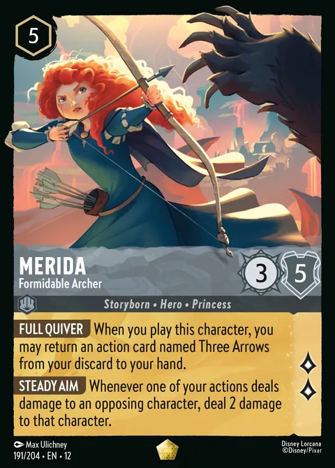 Merida - Formidable Archer #191 Wilds Unknown Disney Lorcana card (Near Mint)