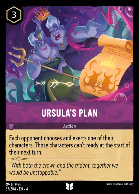 Ursula’s Plan #063 Ursula's Return Disney Lorcana card (Near Mint)