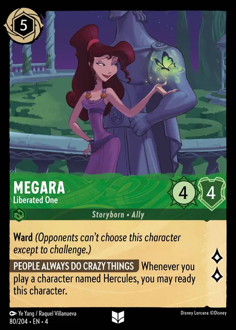 Megara - Liberated One #080 Ursula's Return Disney Lorcana card (Near Mint)