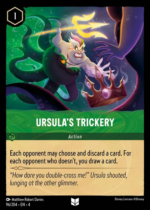 Ursula’s Trickery #096 Ursula's Return Disney Lorcana card (Near Mint)