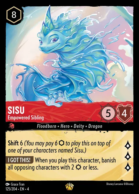 Sisu - Empowered Sibling #125 Ursula's Return Disney Lorcana card (Near Mint)
