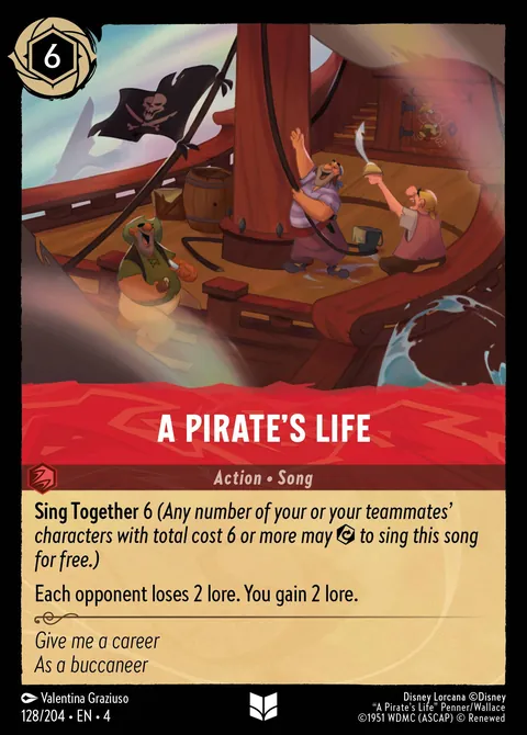 A Pirate’s Life #128 Ursula's Return Disney Lorcana card (Near Mint)