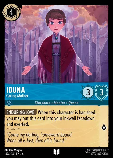 Iduna - Caring Mother #147 Ursula's Return Disney Lorcana card (Near Mint)