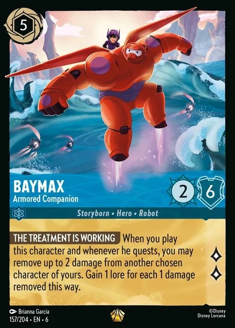 Baymax - Armored Companion #157 Azurite Sea Disney Lorcana card (Near Mint)