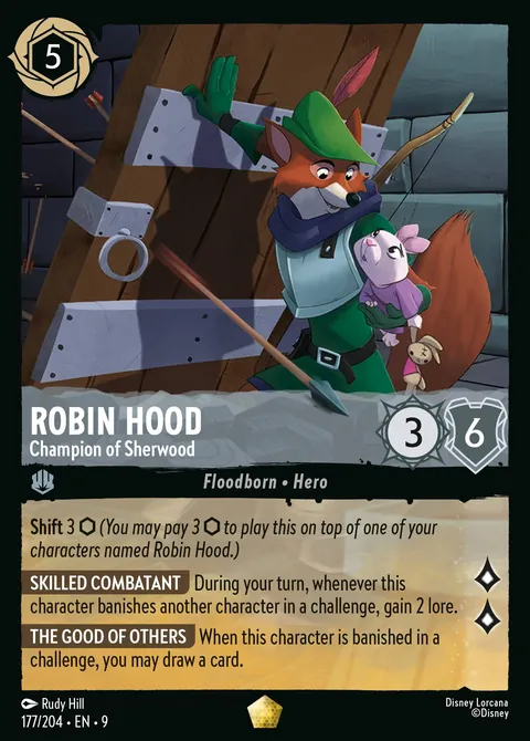 Robin Hood - Champion of Sherwood #177 Fabled Disney Lorcana card (Near Mint)