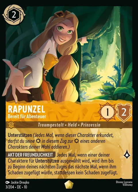 Rapunzel - Bereit für Abenteuer #003 Geflüster aus der Tiefe Disney Lorcana-Karte (Near Mint)
