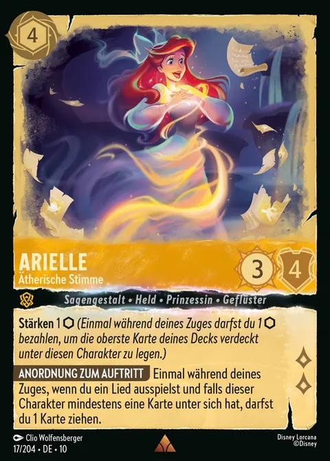 Arielle - Ätherische Stimme #017 Geflüster aus der Tiefe Disney Lorcana-Karte (Near Mint)