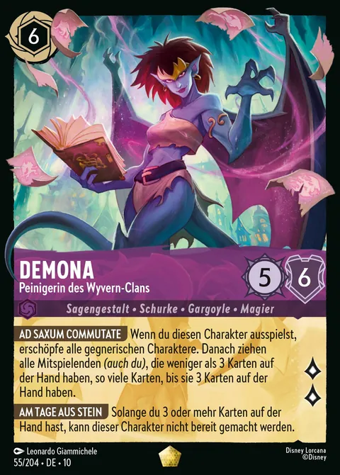 Demona - Peinigerin des Wyvern-Clans #055 Geflüster aus der Tiefe Disney Lorcana-Karte (Near Mint)