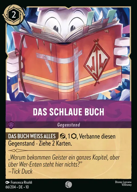 Das schlaue Buch #066 Geflüster aus der Tiefe Disney Lorcana-Karte (Near Mint)
