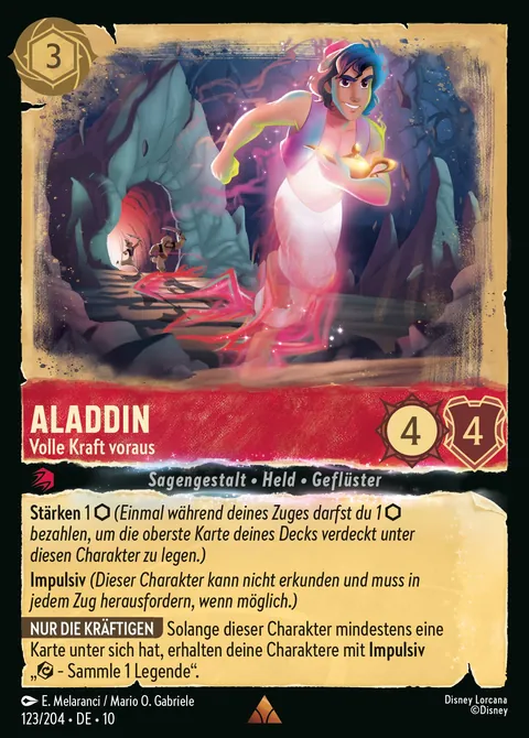 Aladdin - Volle Kraft voraus #123 Geflüster aus der Tiefe Disney Lorcana-Karte (Near Mint)