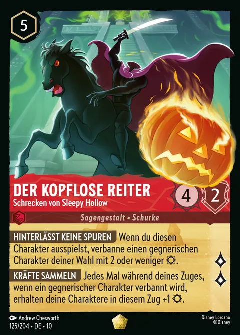 Der kopflose Reiter - Schrecken von Sleepy Hollow #125 Geflüster aus der Tiefe Disney Lorcana-Karte (Near Mint)