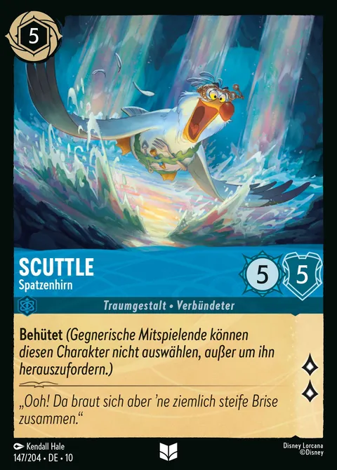 Scuttle - Spatzenhirn #147 Geflüster aus der Tiefe Disney Lorcana-Karte (Near Mint)