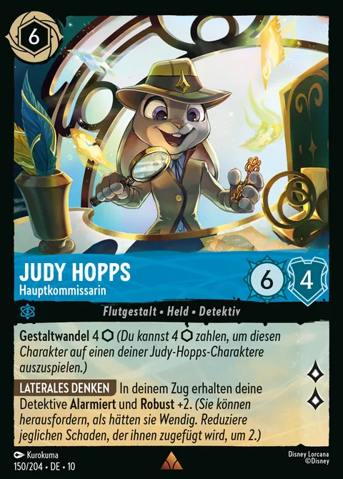 Judy Hopps - Hauptkommissarin #150 Geflüster aus der Tiefe Disney Lorcana-Karte (Near Mint)