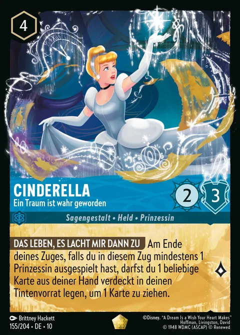 Cinderella - Ein Traum ist wahr geworden #155 Geflüster aus der Tiefe Disney Lorcana-Karte (Near Mint)