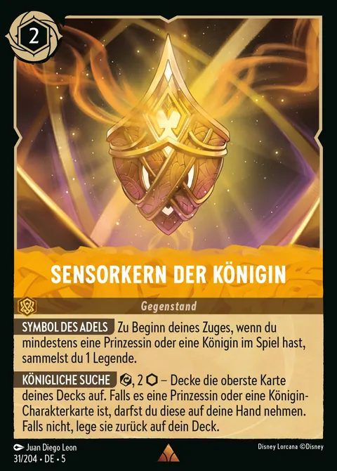 Sensorkern der Königin #031 Himmelsleuchten Disney Lorcana-Karte (Near Mint)