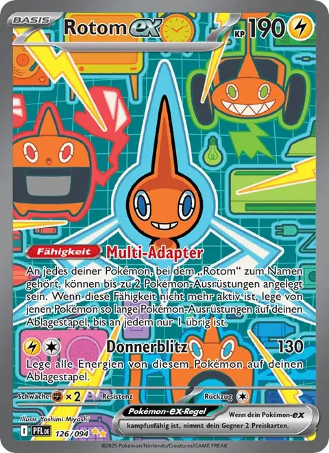 Rotom-ex 126/094 Fatale Flammen (PFL) Pokémon-Karte (Near Mint)