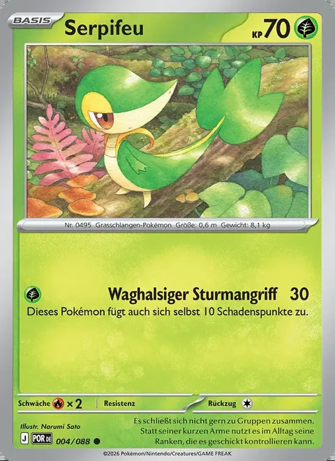 Serpifeu 004/088 Optimale Ordnung (POR) Pokémon-Karte (Near Mint)