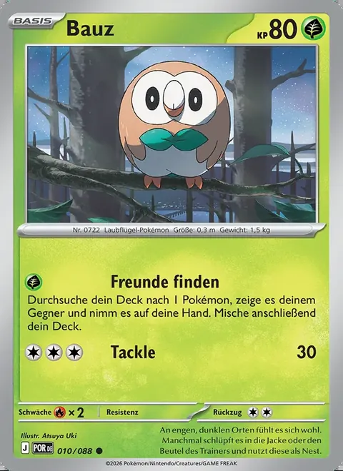 Bauz 010/088 Optimale Ordnung (POR) Pokémon-Karte (Near Mint)