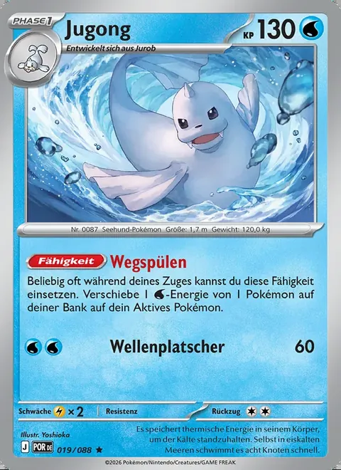 Jugong 019/088 Optimale Ordnung (POR) Pokémon-Karte (Near Mint)