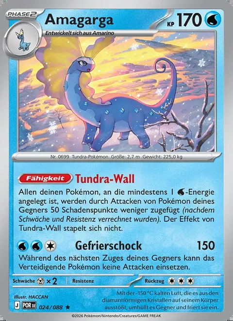 Amagarga 024/088 Optimale Ordnung (POR) Pokémon-Karte (Near Mint)