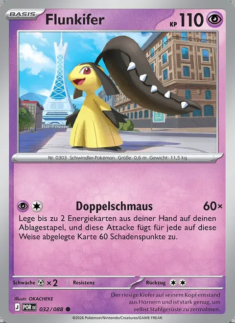 Flunkifer 032/088 Optimale Ordnung (POR) Pokémon-Karte (Near Mint)