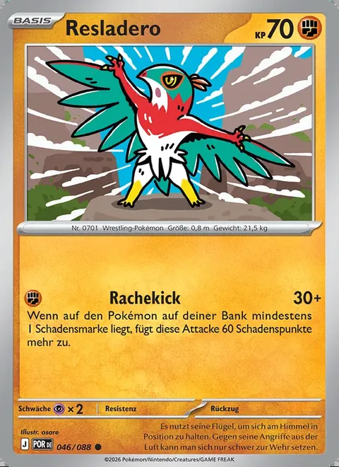 Resladero 046/088 Optimale Ordnung (POR) Pokémon-Karte (Near Mint)