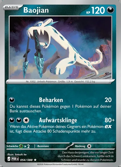Baojian 054/088 Optimale Ordnung (POR) Pokémon-Karte (Near Mint)
