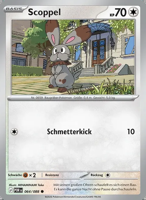 Scoppel 064/088 Optimale Ordnung (POR) Pokémon-Karte (Near Mint)