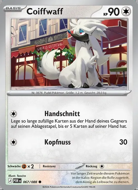 Coiffwaff 067/088 Optimale Ordnung (POR) Pokémon-Karte (Near Mint)
