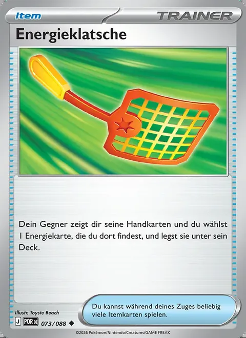 Energieklatsche 073/088 Optimale Ordnung (POR) Pokémon-Karte (Near Mint)