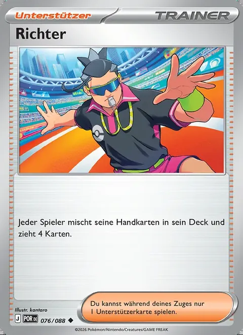 Richter 076/088 Optimale Ordnung (POR) Pokémon-Karte (Near Mint)