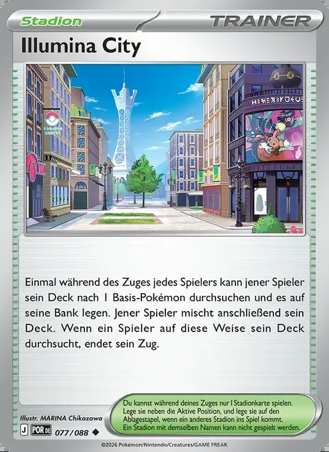 Illumina City 077/088 Optimale Ordnung (POR) Pokémon-Karte (Near Mint)