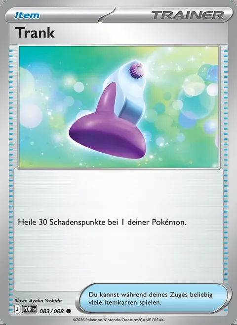Trank 083/088 Optimale Ordnung (POR) Pokémon-Karte (Near Mint)