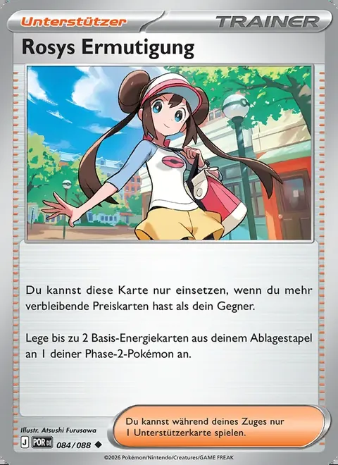 Rosys Ermutigung 084/088 Optimale Ordnung (POR) Pokémon-Karte (Near Mint)