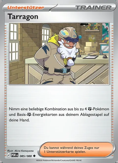Tarragon 085/088 Optimale Ordnung (POR) Pokémon-Karte (Near Mint)