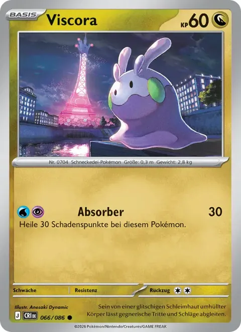 Viscora 066/086 Wachsendes Chaos (CRI) Pokémon-Karte (Near Mint)
