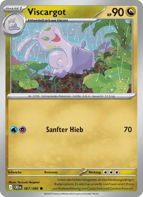 Viscargot 067/086 Wachsendes Chaos (CRI) Pokémon-Karte (Near Mint)