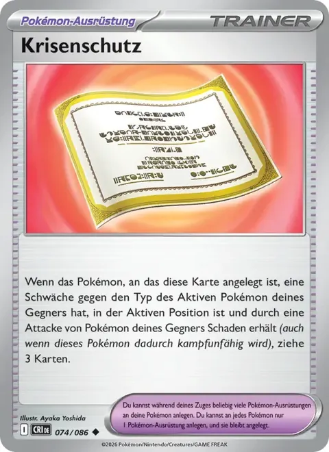 Krisenschutz 074/086 Wachsendes Chaos (CRI) Pokémon-Karte (Near Mint)