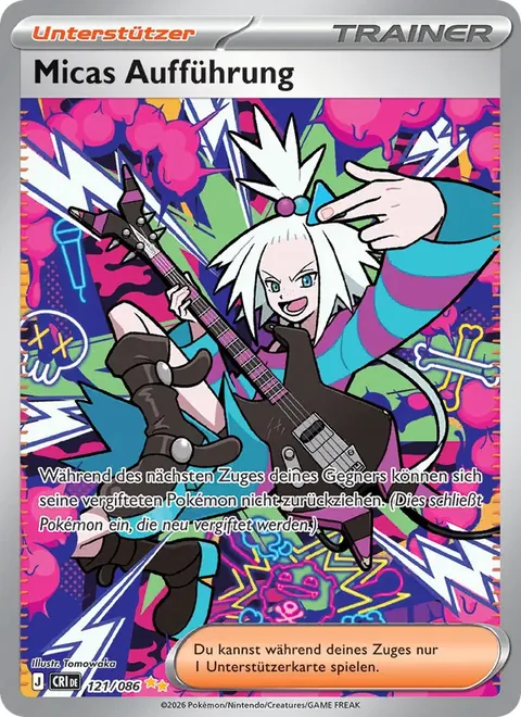Micas Aufführung 121/086 Wachsendes Chaos (CRI) Pokémon-Karte (Near Mint)
