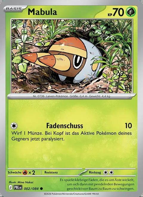 Mabula 002/084 Dunkelnacht (PBL) Pokémon-Karte (Near Mint)