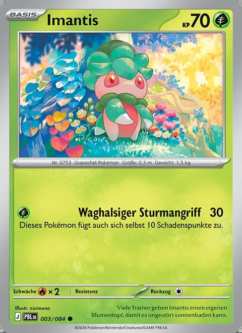 Imantis 003/084 Dunkelnacht (PBL) Pokémon-Karte (Near Mint)