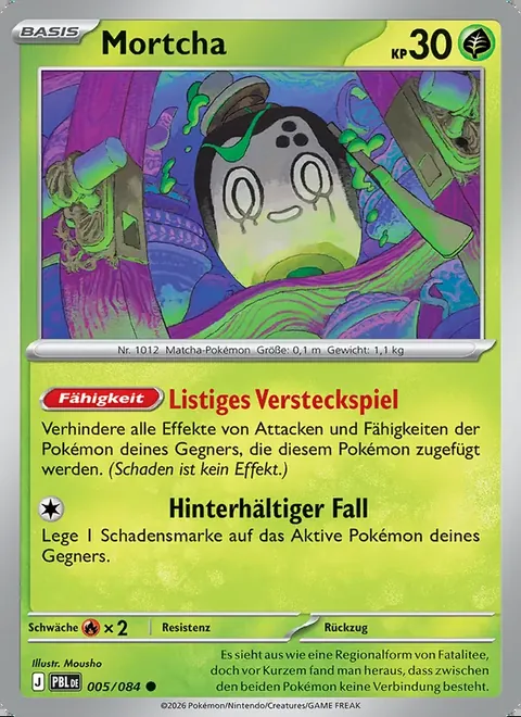 Mortcha 005/084 Dunkelnacht (PBL) Pokémon-Karte (Near Mint)