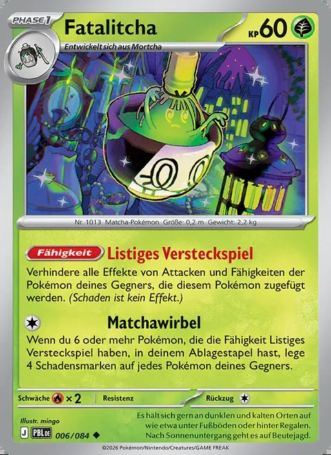 Fatalitcha 006/084 Dunkelnacht (PBL) Pokémon-Karte (Near Mint)