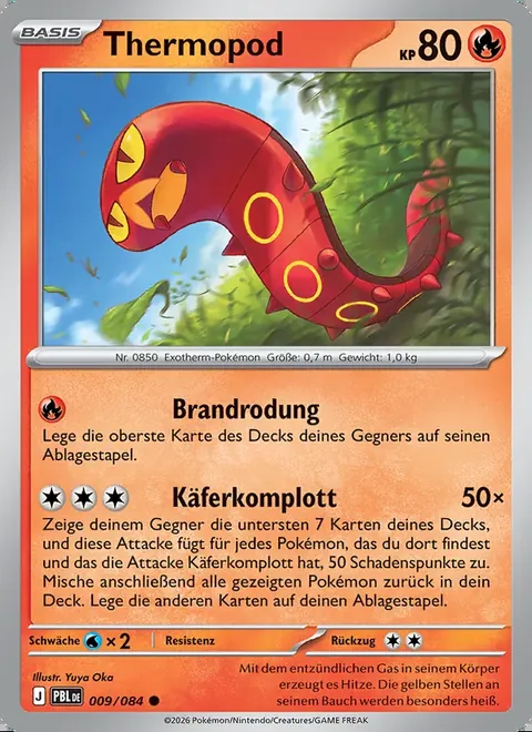 Thermopod 009/084 Dunkelnacht (PBL) Pokémon-Karte (Near Mint)