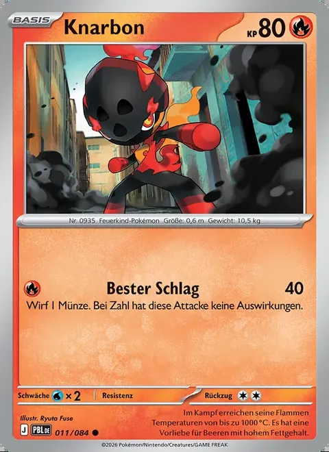 Knarbon 011/084 Dunkelnacht (PBL) Pokémon-Karte (Near Mint)