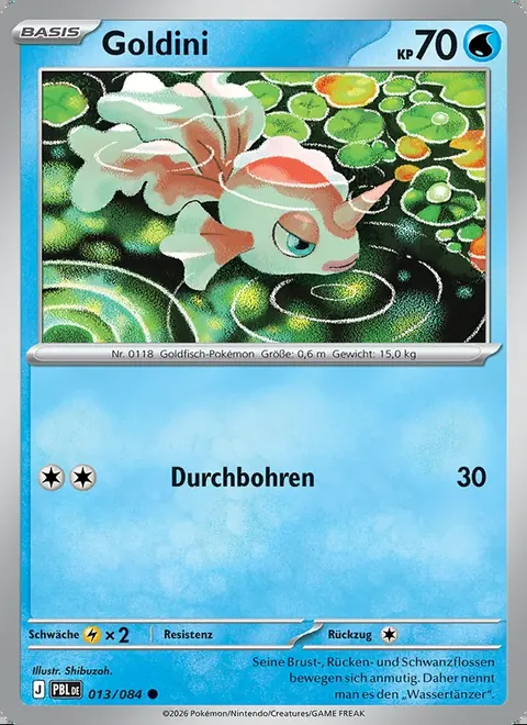 Goldini 013/084 Dunkelnacht (PBL) Pokémon-Karte (Near Mint)